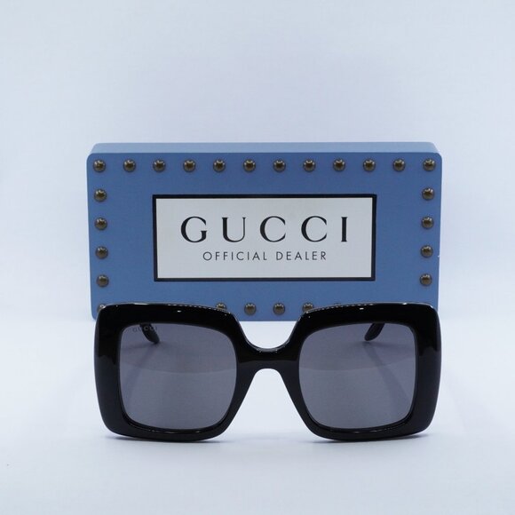 Gucci GG0896S 001 Square Sunglasses - Black/Grey - Picture 3 of 10